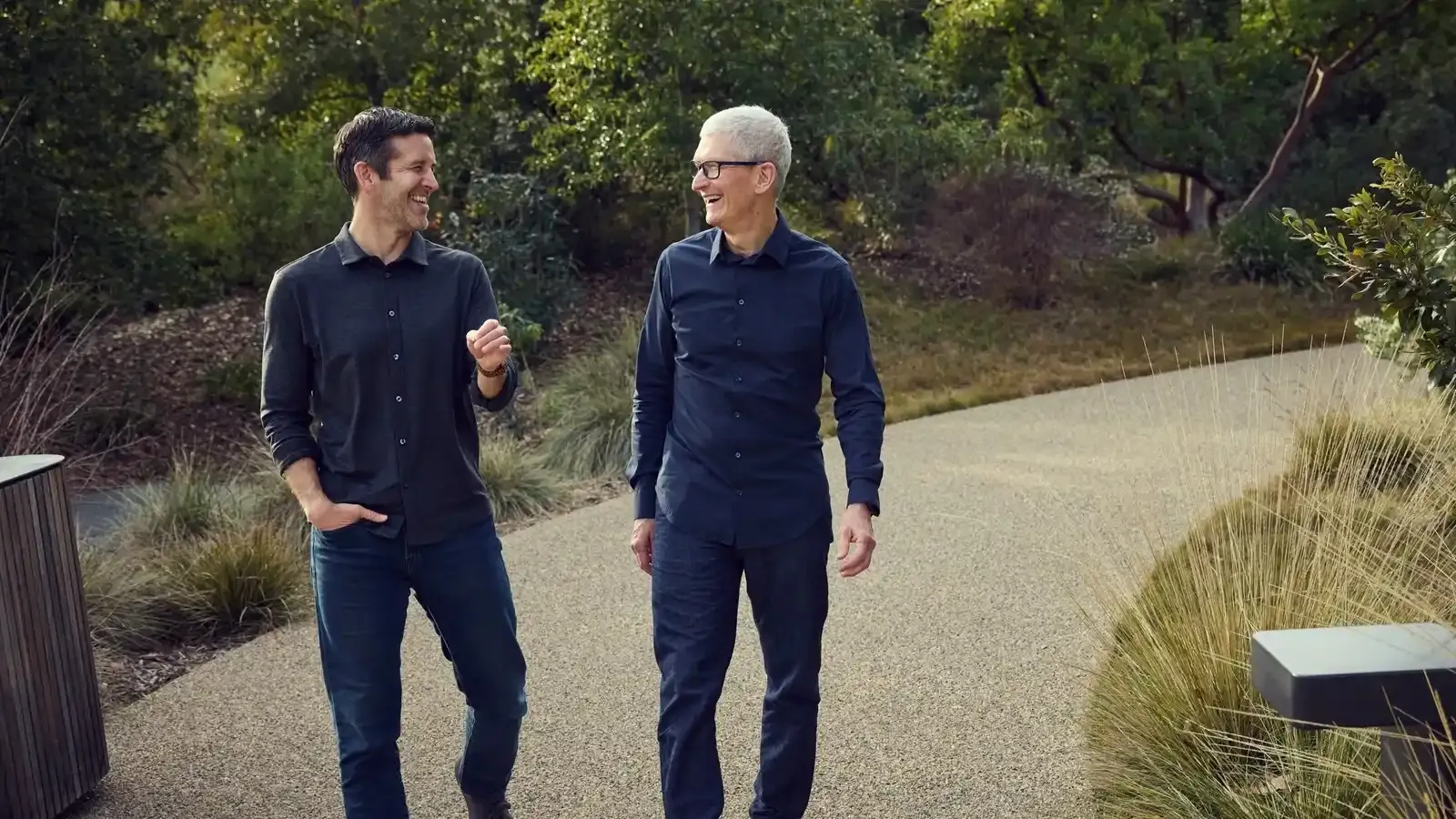 Tim Cook and John Ternus at Apple Park. | Image: Apple.com