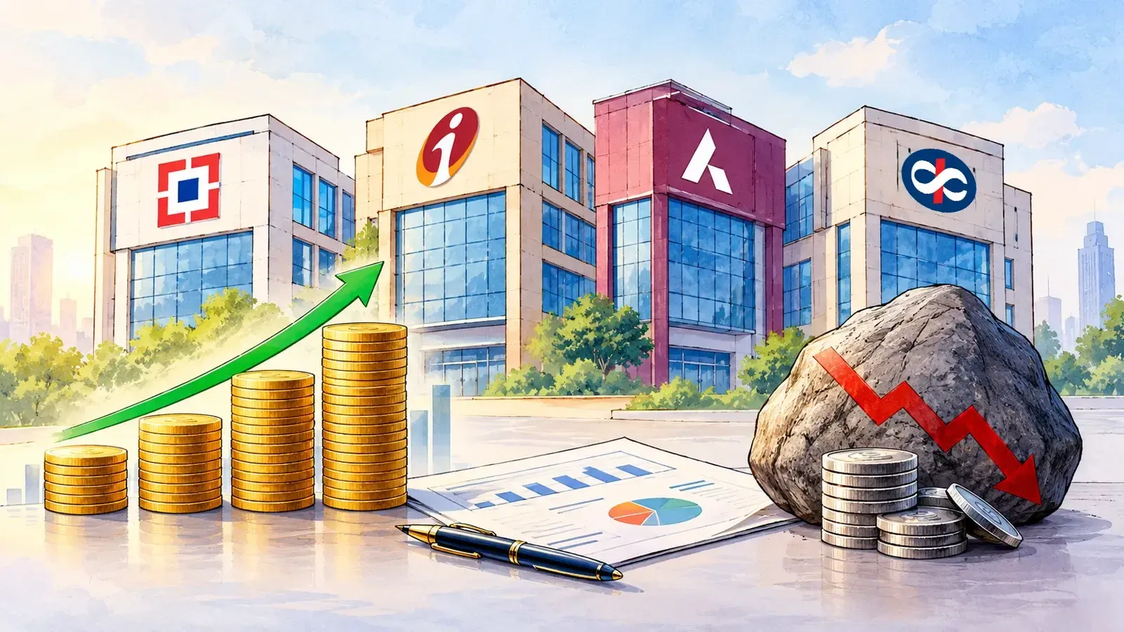 HDFC Bank, ICICI Bank, Axis Bank, Kotak Bank report higher Q2 profits despite margin pressure