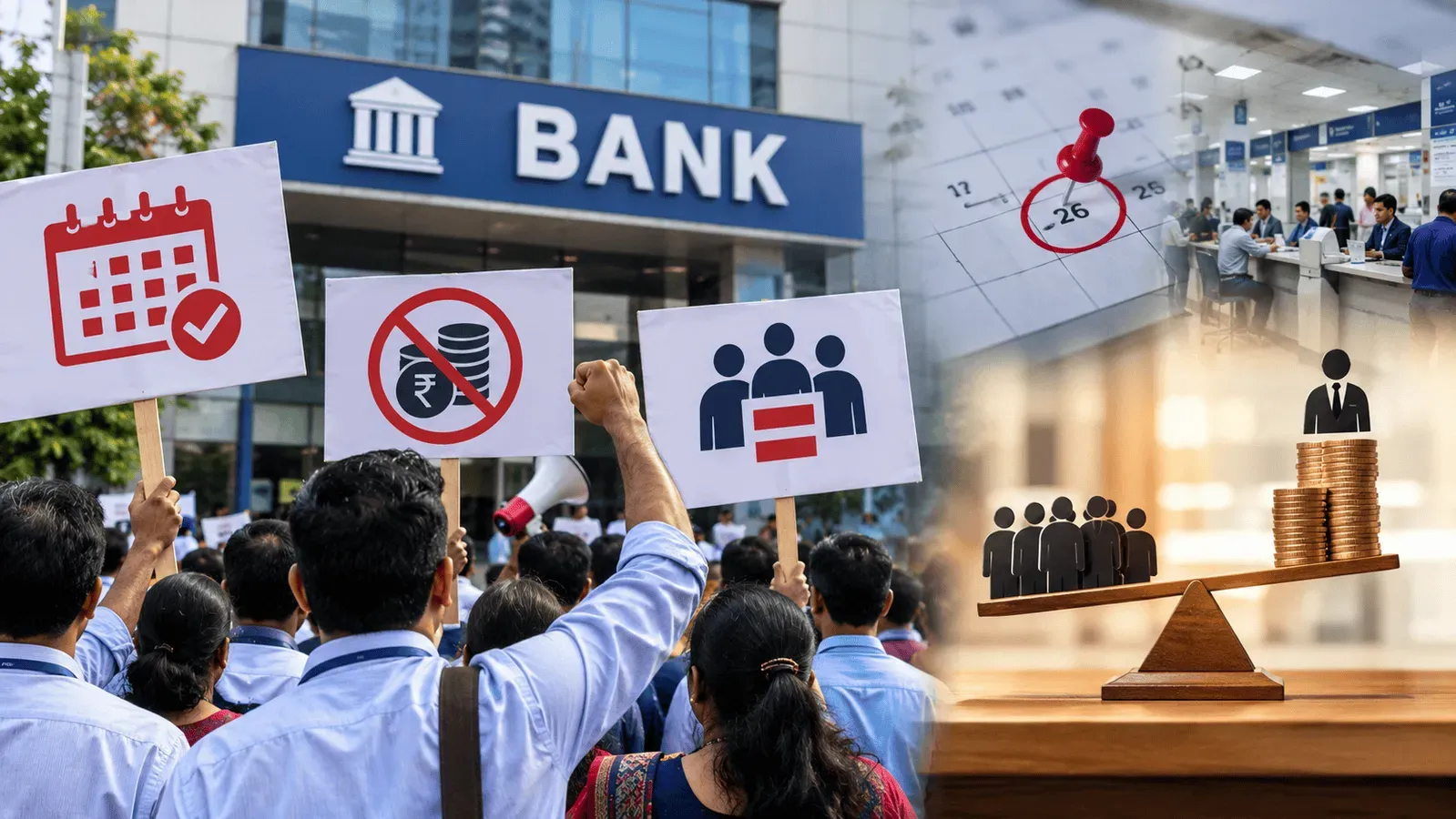 Bank unions announce strikes from Sept 11, indefinite strike from Oct 26:  Know their demands