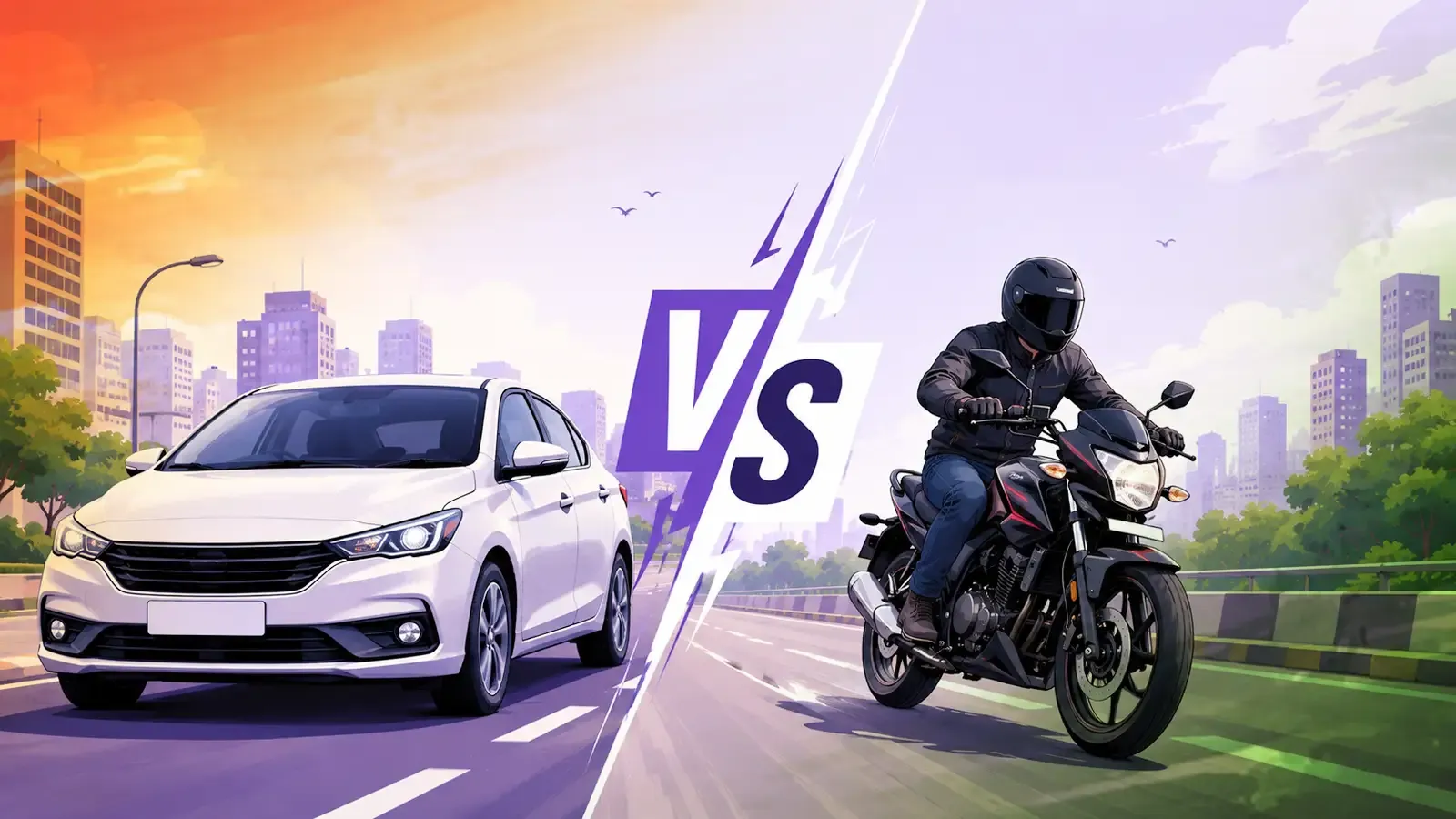 car vs bike since independence