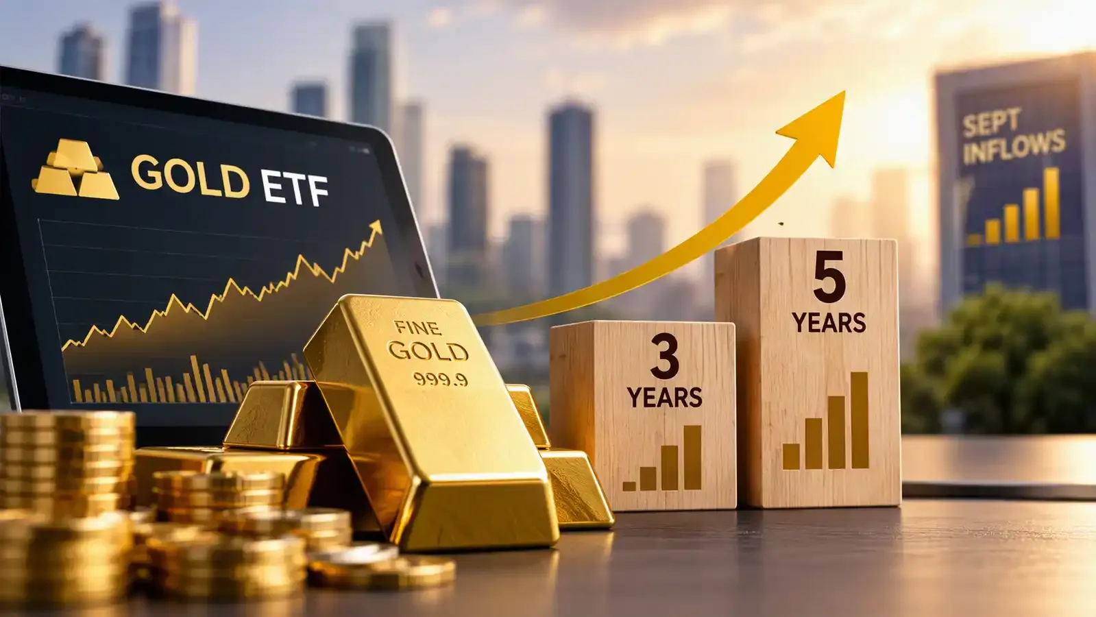 Which Gold ETFs delivered the highest 3-year and 5-year returns as September inflows surged?