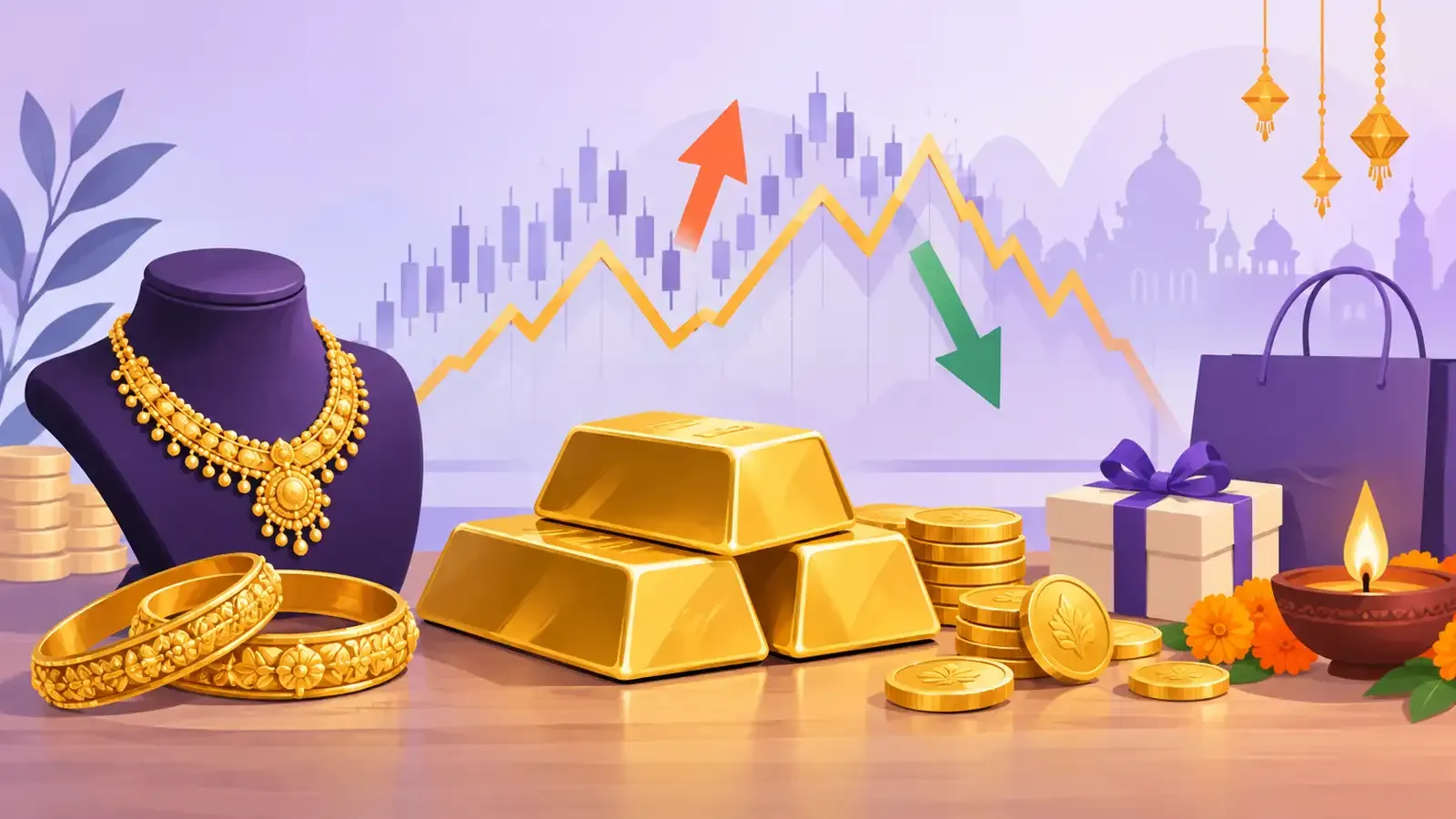 gold prices swing
