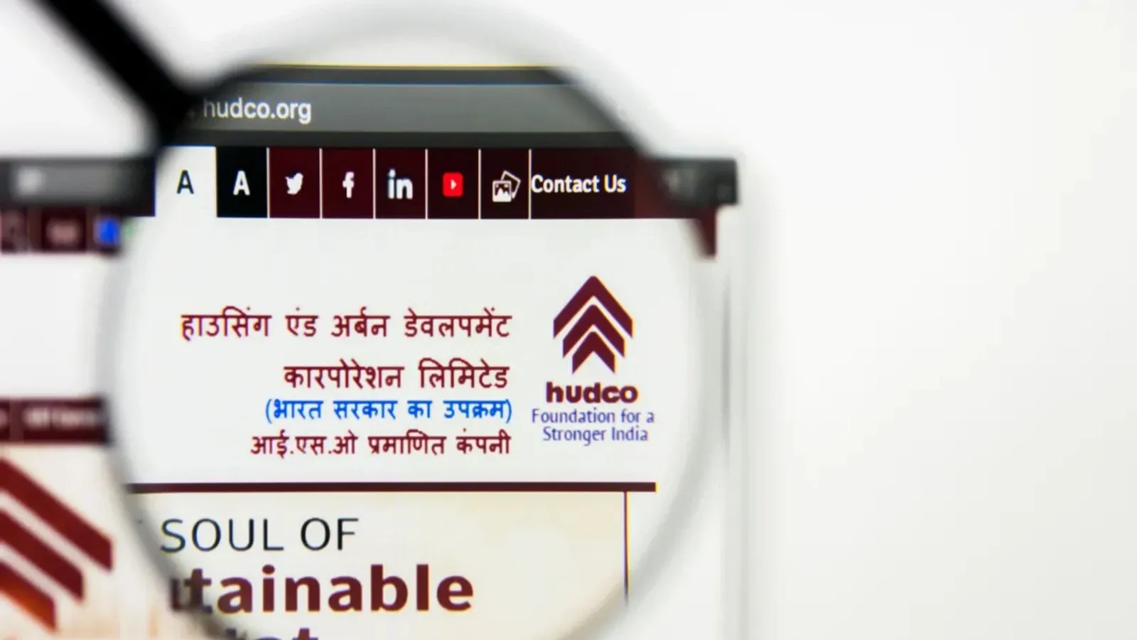 HUDCO has a market capitalisation of ₹40,320.27 crore. | Image: Shutterstock