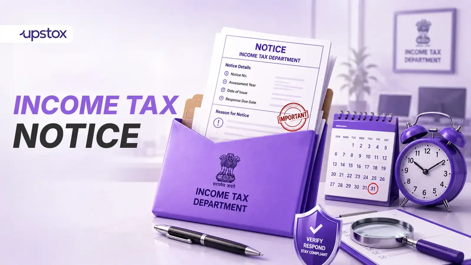How should taxpayers respond to an income tax notice in August 2026