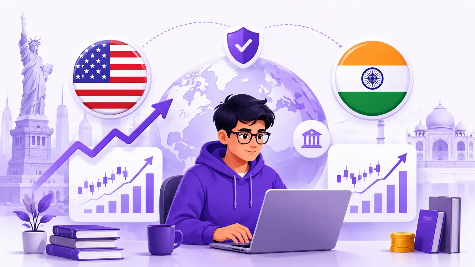 Can Indian students in the US invest in US and Indian stocks?