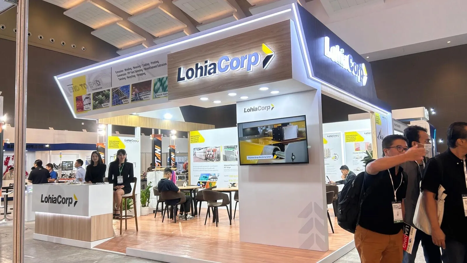 Lohia Corp Ltd makes machinery and equipment for technical textiles for producing polypropylene and high-density polyethylene woven fabrics and sacks. | Image: Lohiagroup.com