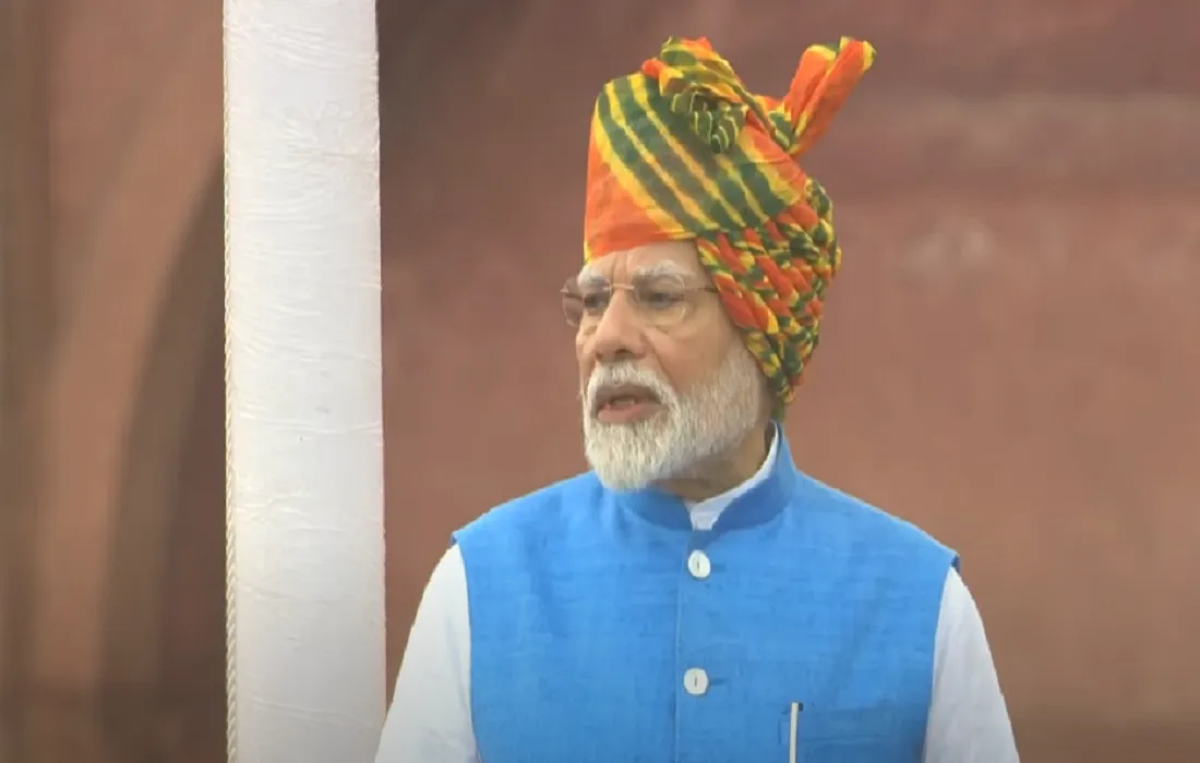 This is PM Modi's 11th consecutive speech on the occasion of Independence Day (Image: YouTube/PM Modi)