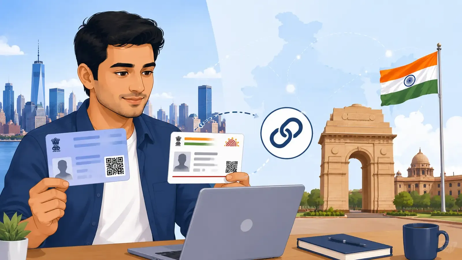 NRI PAN Aadhaar linking