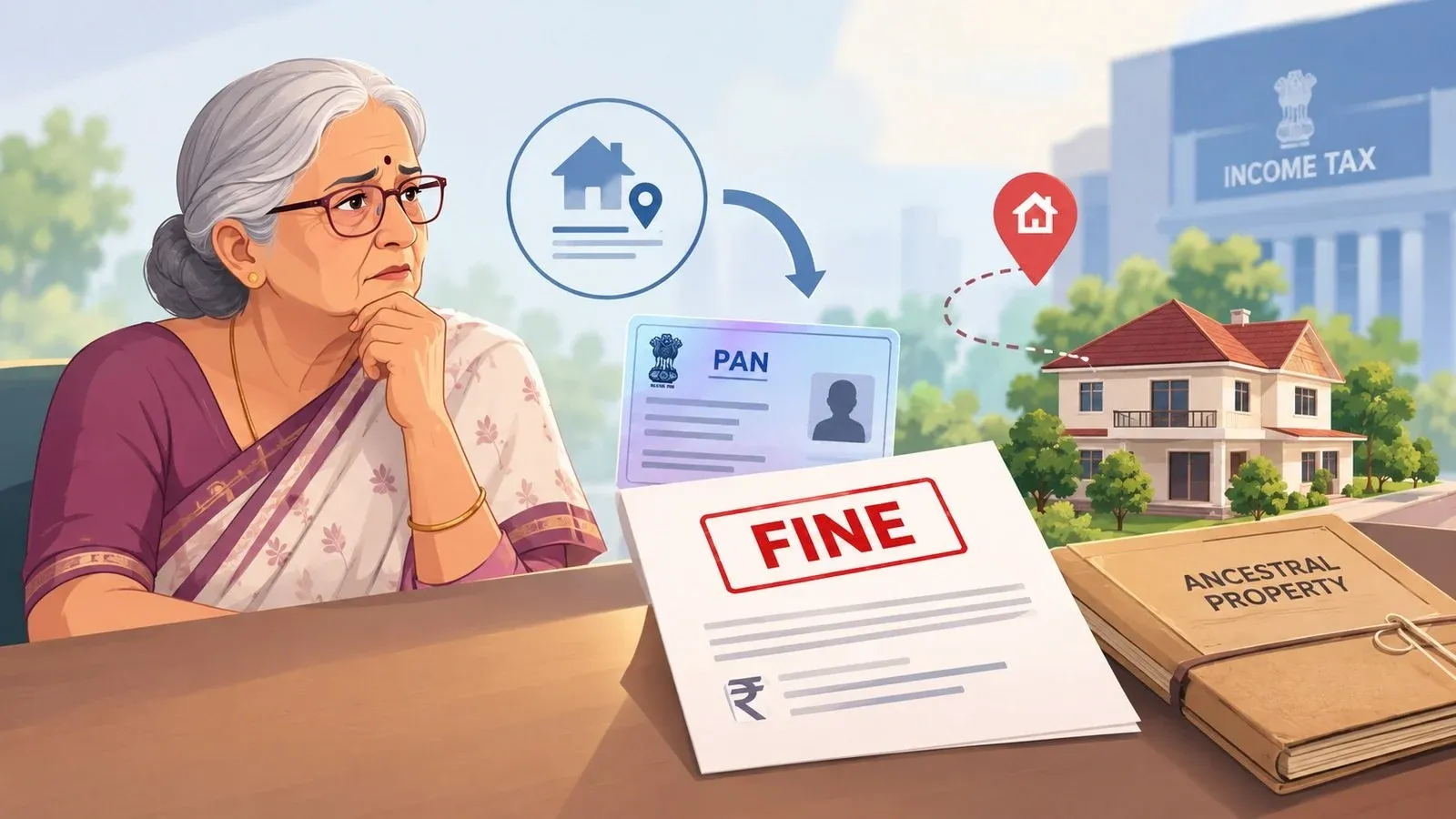 PAN address property tax case