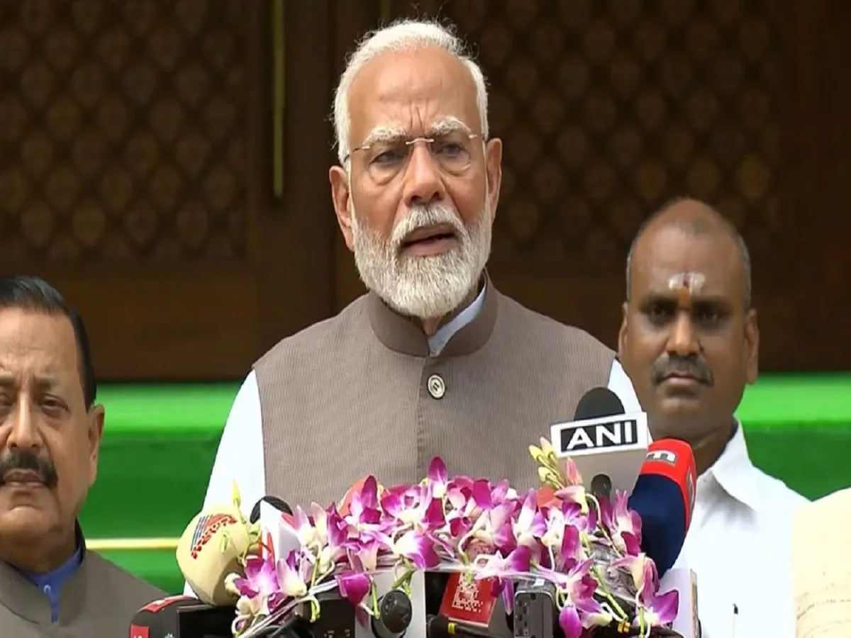 PM Narendra Modi addresses media as Budget Session begins