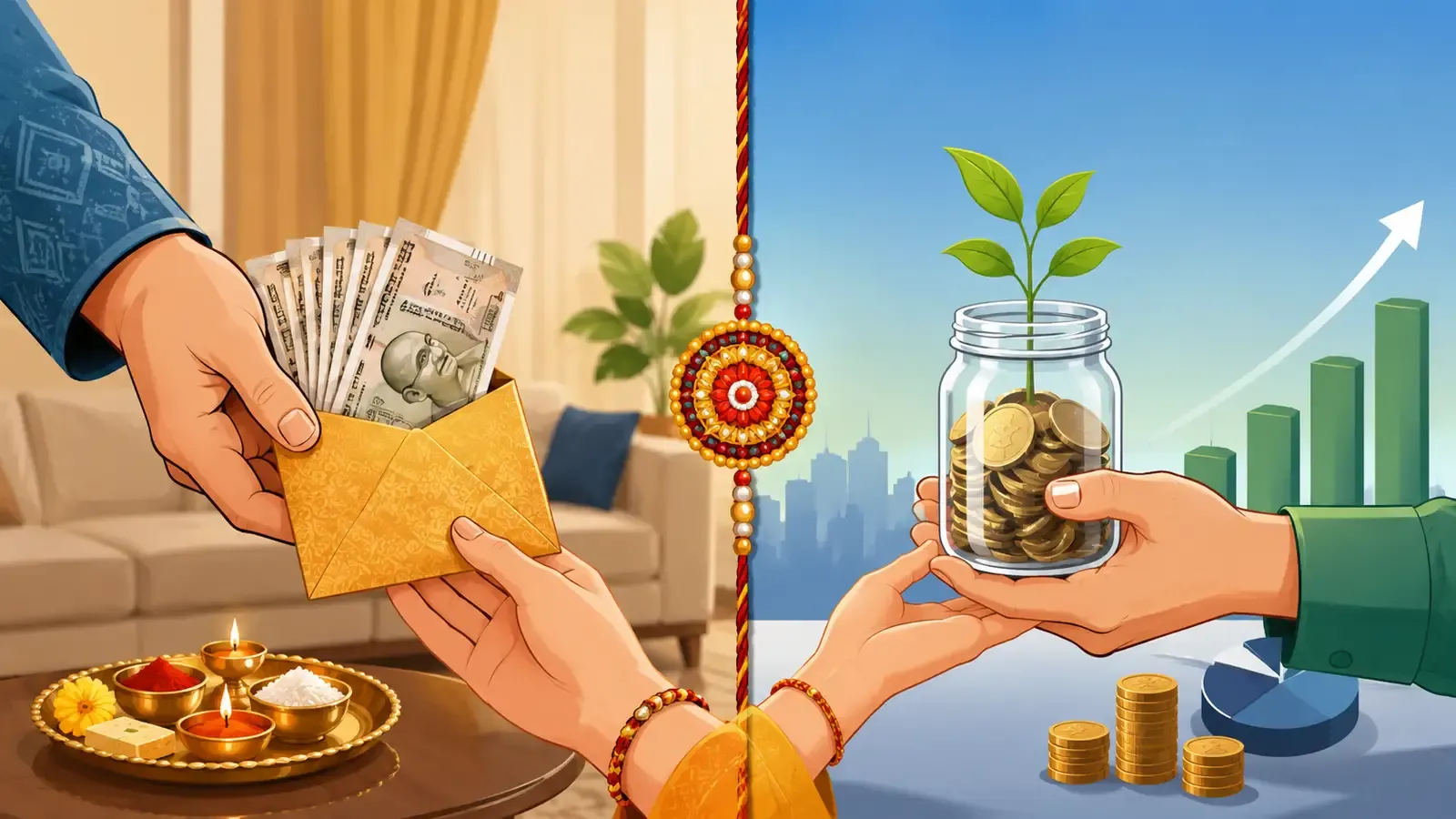 rakhi 2026 cash or investment as gift