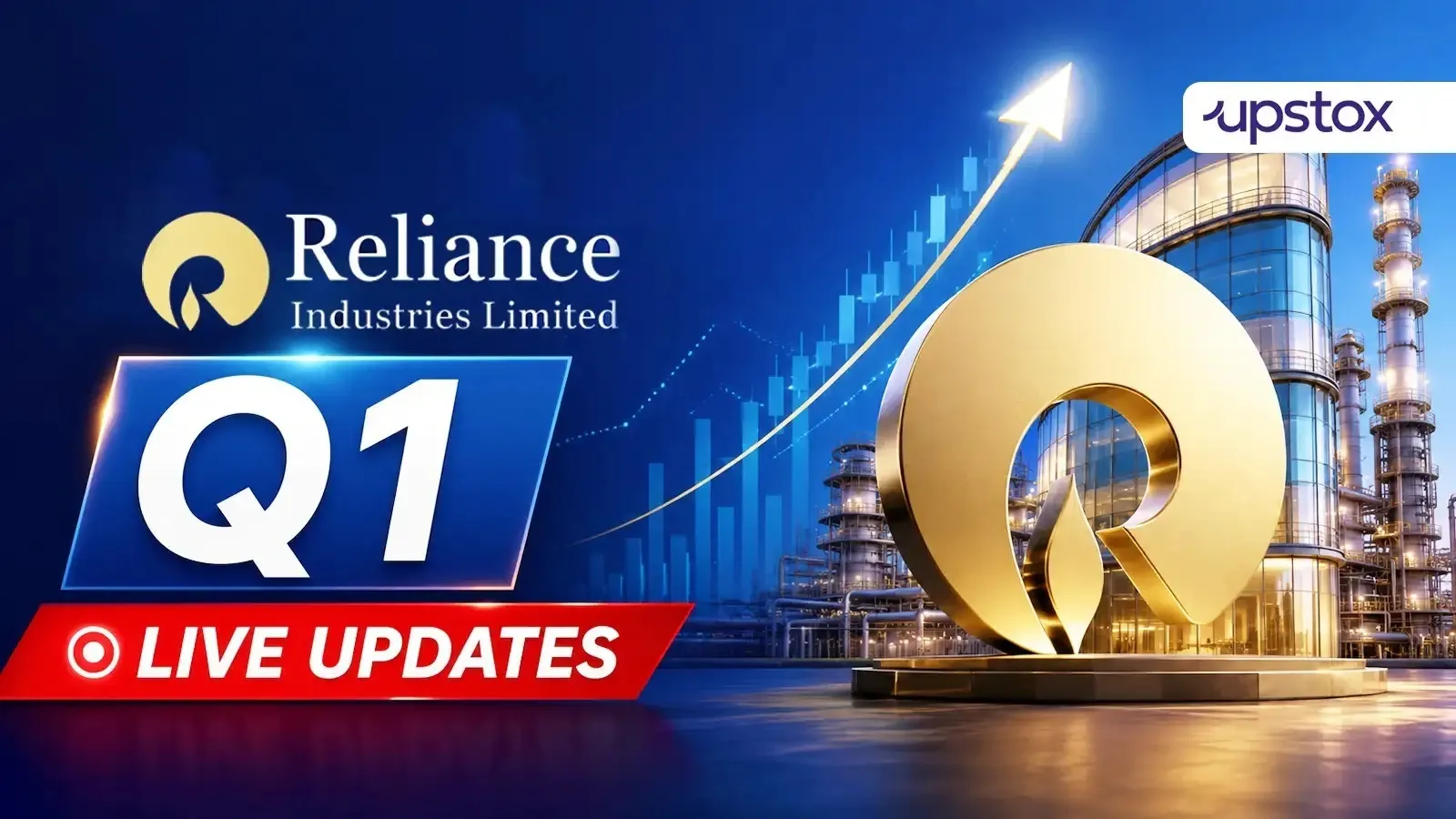 RIL Q1 results live updates | Reliance Industries Ltd has a market capitalisation of ₹17.86 lakh crore.