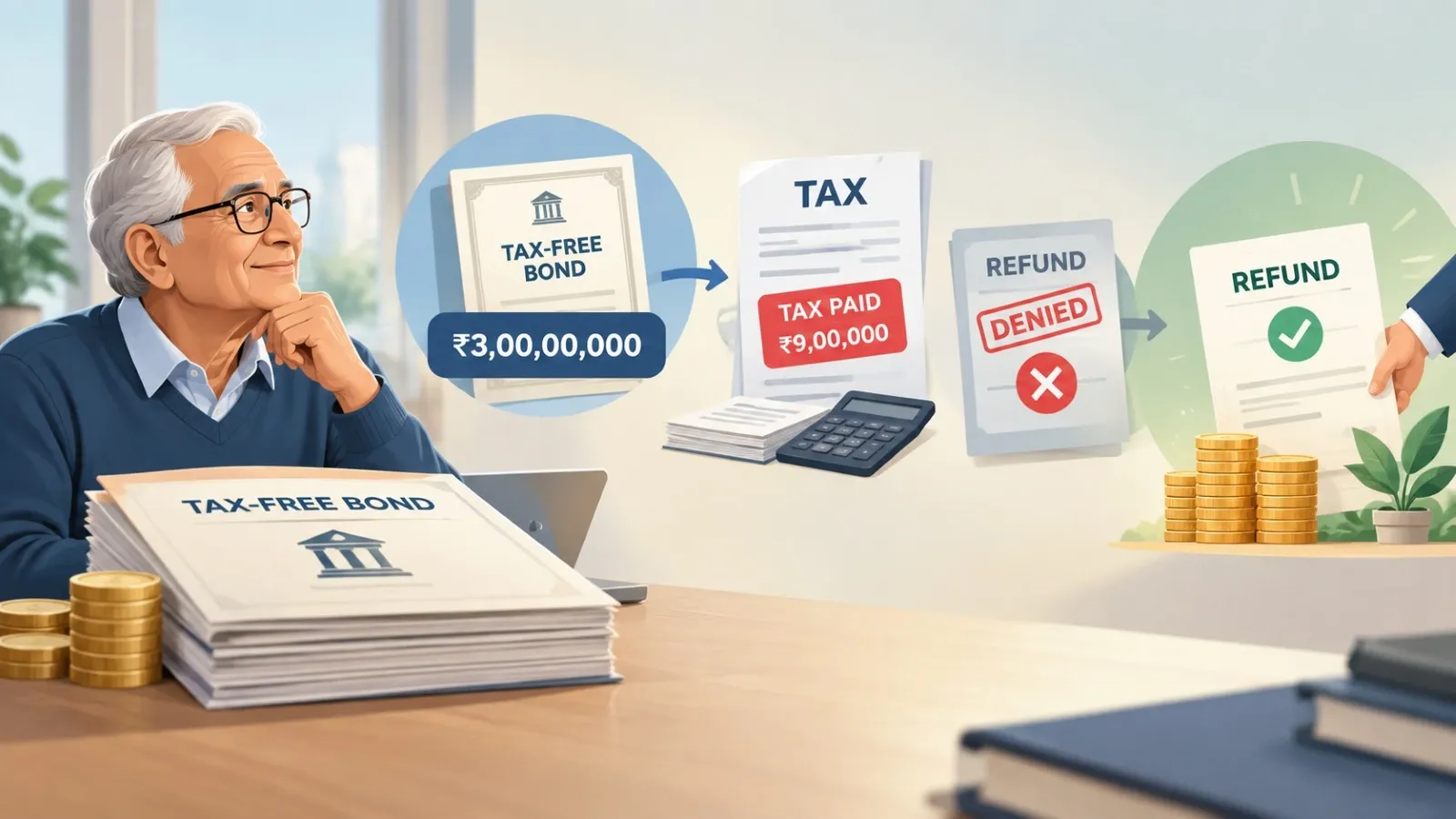 senior citizen paid tax by mistake