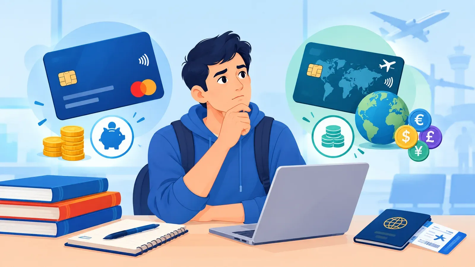 Credit card or forex card for students abroad