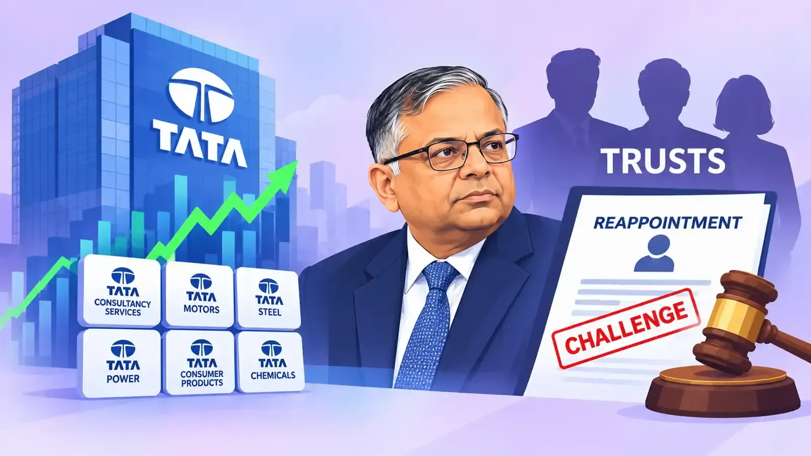 TCS, Trent, Tata Chemicals, Tata Investment Corp: Tata stocks mixed as Trusts challenge Chandra’s reappointment