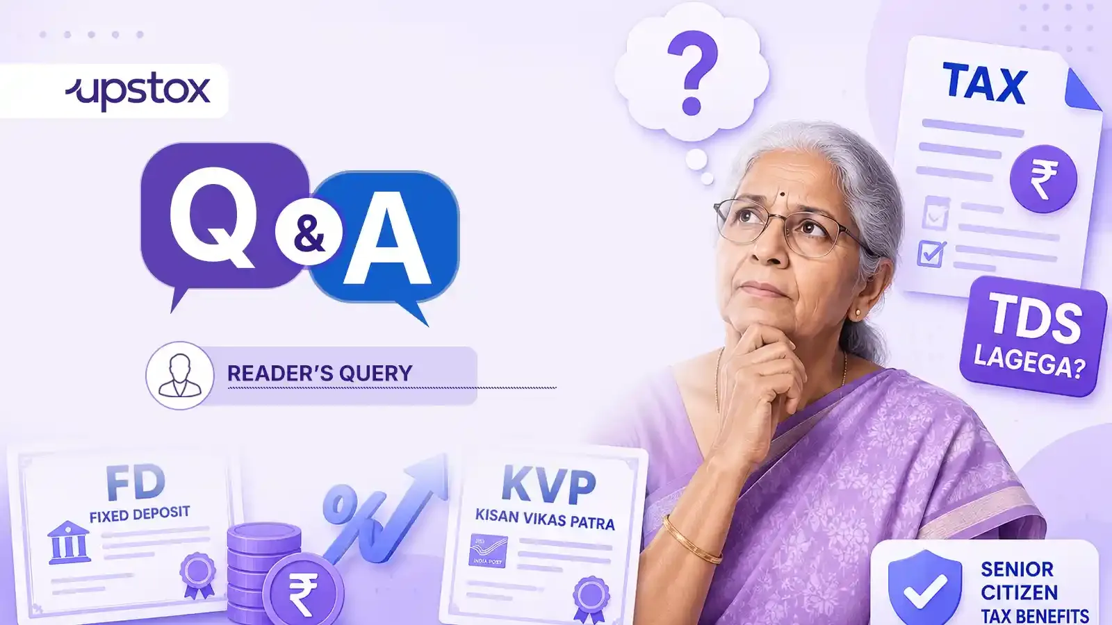 tax on FD and KVP investments
