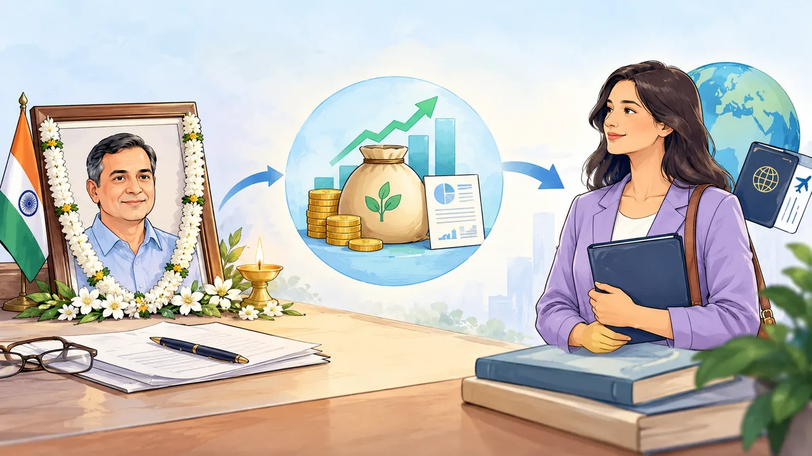 What happens to Mutual Funds after an Indian investor's death if the nominees are US citizens?