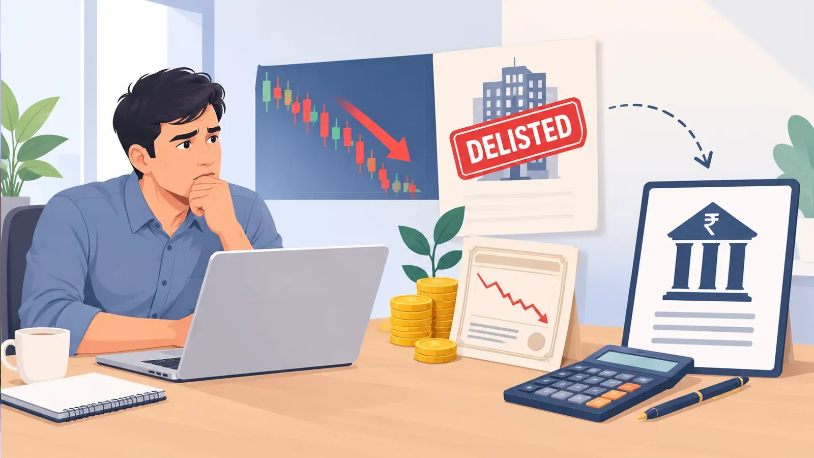Can I claim a loss on my investment in delisted shares?