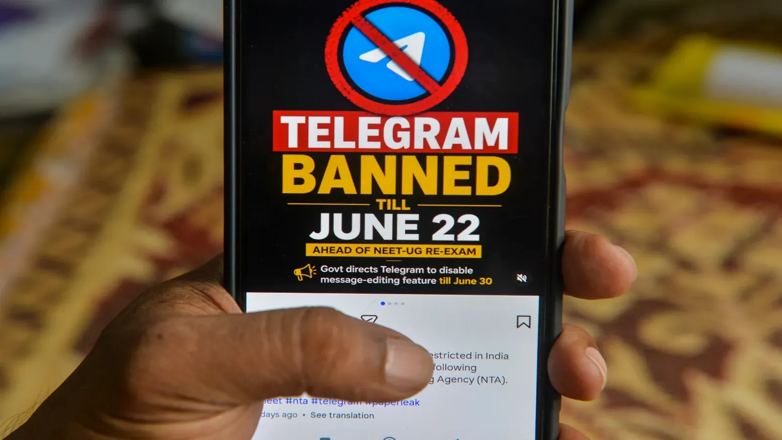 telegram ban upheld