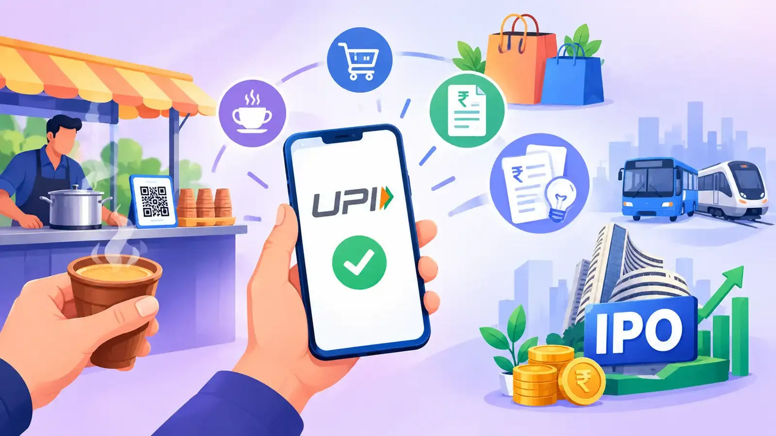 UPI chai to IPOs