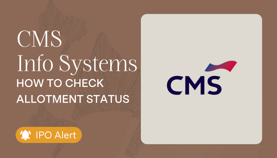 How to check allotment status of CMS Info Systems IPO