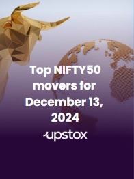 Top NIFTY50 stock movers for 13 December 2024