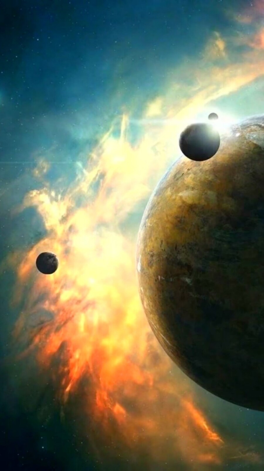 Earth with 2 moons